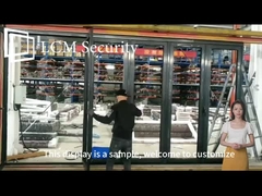 درب های تاشو شیشه ای آلومینیوم افقی درب های تاشو دو شیشه ای