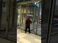 آلومینیوم شفاف شیشه تاشو پنجره عایق گرما سفارشی