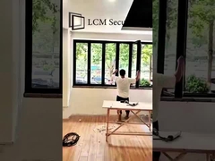 آلومینیوم شفاف شیشه تاشو پنجره عایق گرما سفارشی